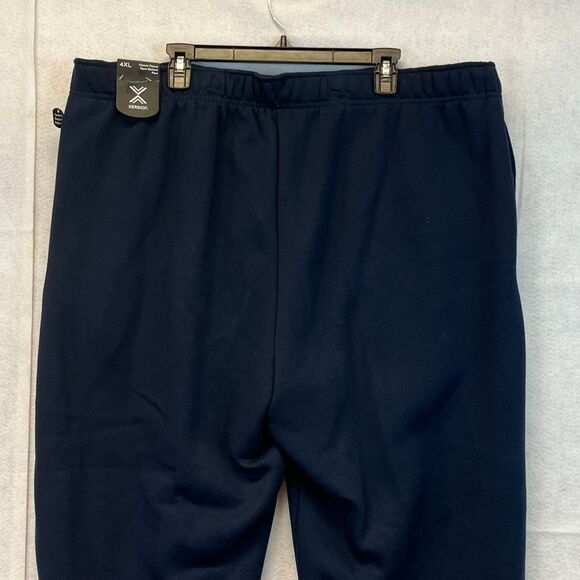 NWT XERSION Men’s Fleece Sweatpants 4XL Navy Blue Open Bottom Super Soft Pockets - Picture 10 of 14